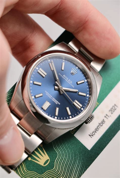 Rolex Oyster Perpetual 41 ref. 124300 Blue Dicembre 2023 